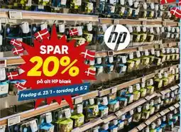 Bilka SPAR 20% på alt HP blæk tilbud