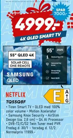 Bilka SAMSUNG TQ55Q8F tilbud