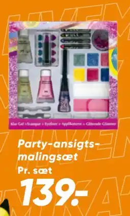 Bilka Party-ansigtsmalingsæt tilbud