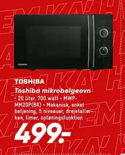 Bilka Toshiba mikrobølgeovn tilbud