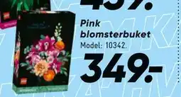Bilka Pink blomsterbuket tilbud
