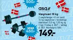 Bilka Vægtsæt 15 kg tilbud