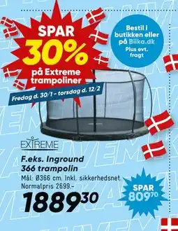 Bilka Spar 30% på Extreme trampoliner tilbud