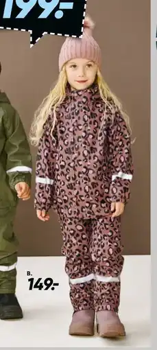 Bilka Regnbukser med fleece for tilbud