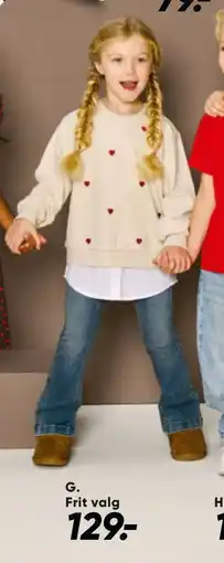 Bilka Jeans til pige eller bluse tilbud