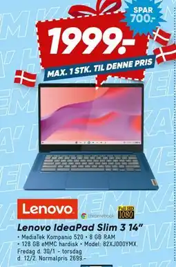 Bilka Lenovo IdeaPad Slim 3 14” tilbud