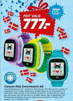 Bilka Canyon Kids Smartwatch 4G tilbud