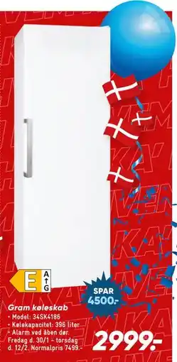 Bilka Gram køleskab tilbud