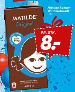 Bilka Matilde kakao skummetmælk tilbud