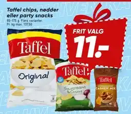 Bilka Taffel chips, nødder eller party snacks tilbud