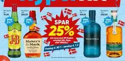 Bilka Spar 25% på mere end 39 flasker udvalgt Gin, Rom eller Whisky tilbud
