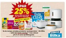 Bilka SPAR 25%. på over 300 varer til din kat, gnaver, fugl & fisk tilbud