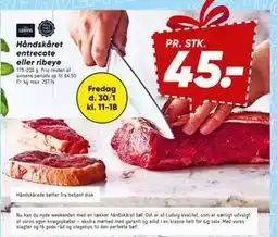 Bilka Håndskåret entrecote eller ribeye tilbud