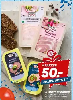 Bilka 3-stjernet pålæg tilbud