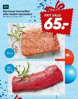 Bilka Marineret lammefilet eller hakket lammefars tilbud