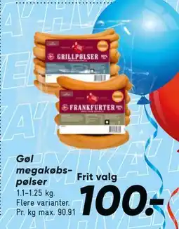 Bilka Gøl megakøbspølser tilbud