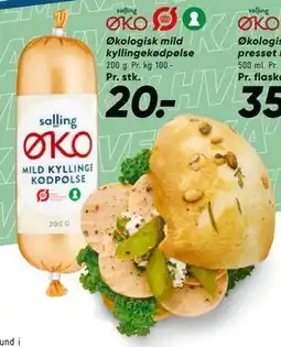 Bilka Økologisk mild kyllingekødpølse tilbud