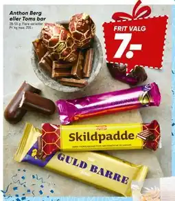 Bilka Anthon Berg eller Toms bar tilbud