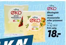 Bilka Økologisk revet mozzarella eller pizzaost tilbud