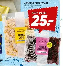 Bilka Delicata tørret frugt tilbud