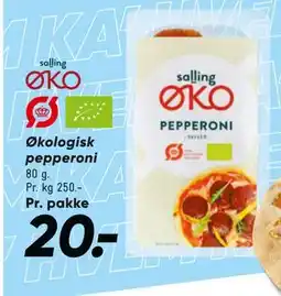 Bilka Økologisk pepperoni tilbud