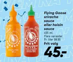 Bilka Flying Goose sriracha sauce eller hoisin sauce tilbud
