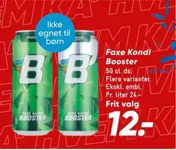 Bilka Faxe Kondi Booster tilbud