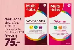 Bilka Multi-tabs vitaminer tilbud