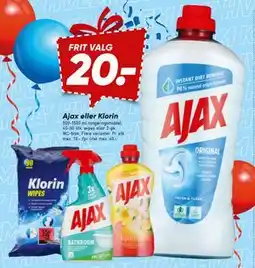 Bilka Ajax eller Klorin tilbud