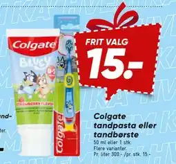 Bilka Colgate tandpasta eller tandbørste tilbud
