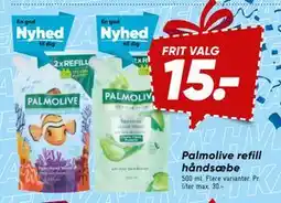 Bilka Palmolive refill håndsæbe tilbud