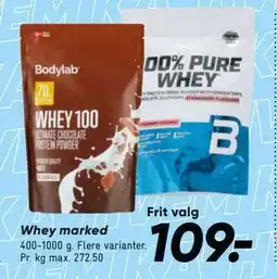 Bilka Whey marked tilbud