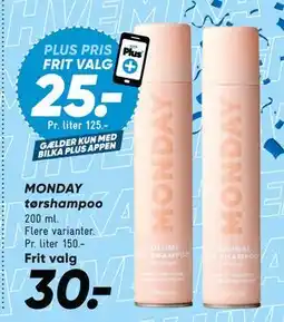 Bilka MONDAY tørshampoo tilbud
