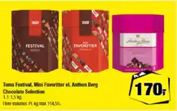 Calle Toms Festival, Mini Favoritter el. Anthon Berg Chocolate Selection tilbud
