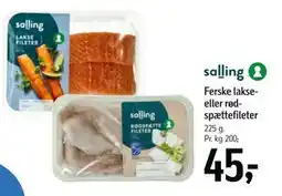 Føtex Ferske lakse- eller rødspættefileter tilbud