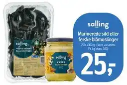 Føtex Marinerede sild eller ferske blåmuslinger tilbud