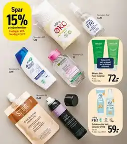 Føtex Spar 15% på rejsestørrelser tilbud