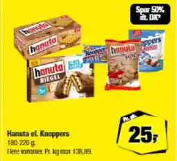 Calle Hanuta el. Knoppers tilbud