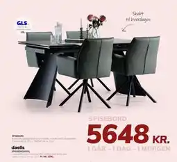 Daells Bolighus SPISEBORDSSTOL tilbud