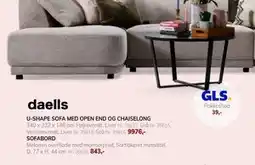 Daells Bolighus SOFABORD tilbud
