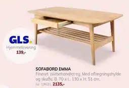 Daells Bolighus SOFABORD EMMA tilbud