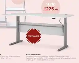 Daells Bolighus HÆVE/SÆNKEBORD tilbud