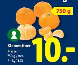 Lidl Klementiner tilbud