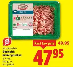 Lidl Økologisk hakket grisekød tilbud