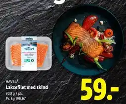 Lidl Laksefilet med skind tilbud