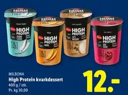 Lidl High Protein kvarkdessert tilbud