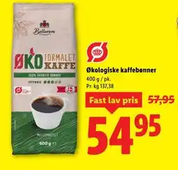Lidl Økologiske kaffebønner tilbud