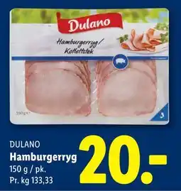 Lidl Hamburgerryg tilbud