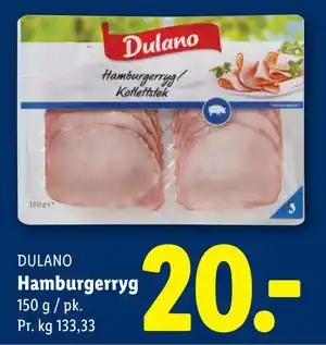 Lidl Hamburgerryg tilbud