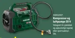 Lidl Kompressor og luftpumpe 20 V tilbud